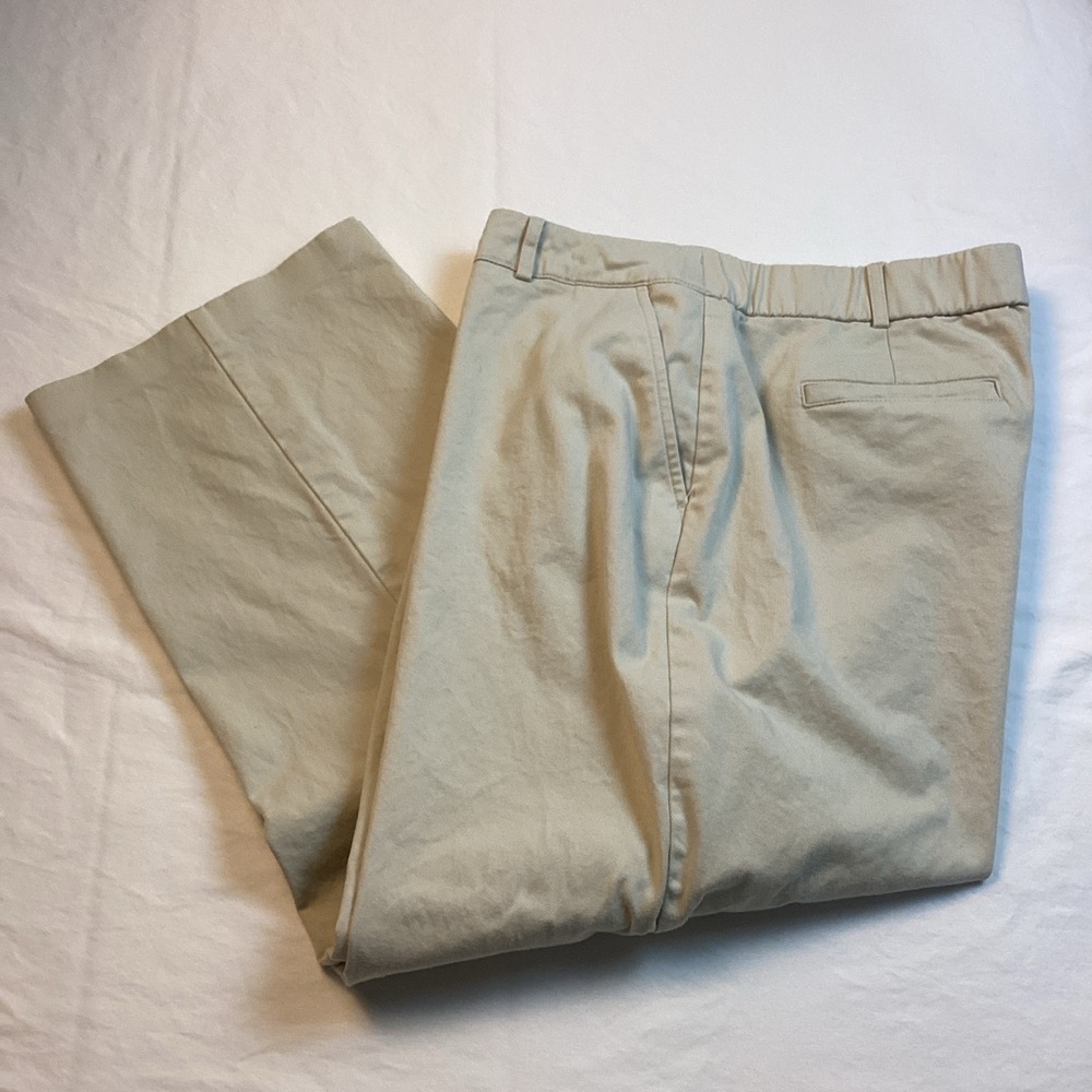 Kim Rogers Tan Straight Leg Pants Sz 12p